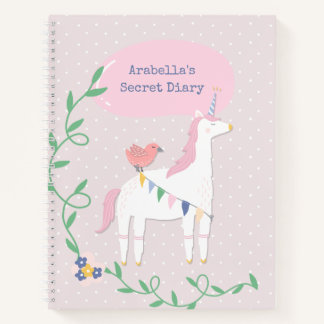  roze onicorn Girl's geheime agenda