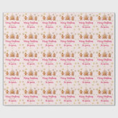 Roze ontbijt voor ontbijt cadeaupapier (Vlak)