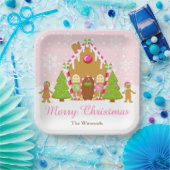 Roze ontbijt voor ontbijt papieren bordje (Feest)