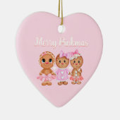 Roze ontbijtversiering keramisch ornament (Rechts)