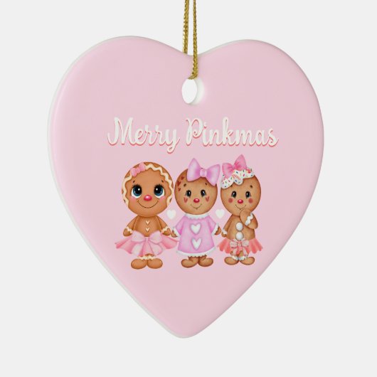 Roze ontbijtversiering keramisch ornament (Rechts)