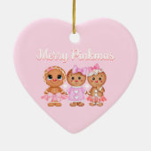 Roze ontbijtversiering keramisch ornament (Achterkant)