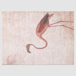  roze ontkoppeling van Flamingo Tissuepapier