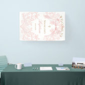 roze ontwerp Doop welkom Spandoek (Beurs)