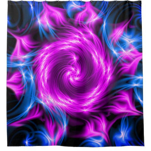 Roze ontwerp douchegordijn (Voorkant)