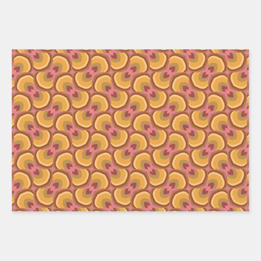 Roze ontwerp inpakpapier vel (Voorkant 2)