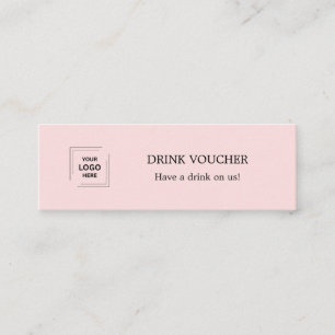Roze ontwerp voor toegangsbewijs voor zakelijke vi mini visitekaartje