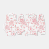  roze ontwerpdoos bedankdoosjes (Uitgevouwen)