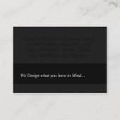 Roze ontwerper Grafisch Stijlvol Visitekaartje (Achterkant)