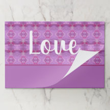 Roze ontworpen Placemat