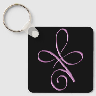 Roze Onvoorwaardelijke Liefde Sleutelhanger