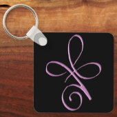 Roze Onvoorwaardelijke Liefde Sleutelhanger (Voorkant)