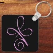 Roze Onvoorwaardelijke Liefde Sleutelhanger (Achterkant)
