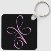 Roze Onvoorwaardelijke Liefde Sleutelhanger (Achterkant)