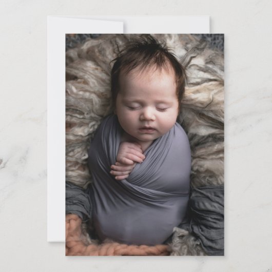 Roze onze kleine boe eindelijk hier Halloween Baby Aankondiging (Achterkant)