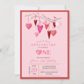 ROZE Onze Kleine Liefje Valentijn 1e Verjaardag Kaart (Voorkant)