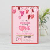 Roze Onze Kleine Liefje Valentijn Verjaardag Kaart (Staand voorkant)