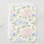 Roze onze kleine pompoen verjaardag uitnodiging (Achterkant)