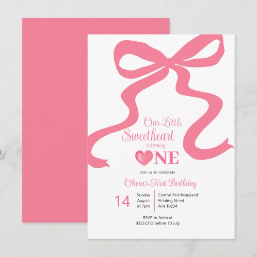 Roze, onze liefste draait er één om kaart (Voorkant / Achterkant)