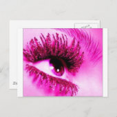 Roze oog briefkaart (Voorkant / Achterkant)