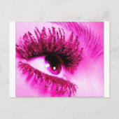 Roze oog briefkaart (Voorkant)