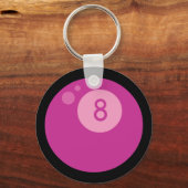 Roze oogbal sleutelhanger (Voorkant)