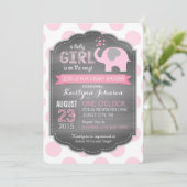 Roze oogkleppen en Stippen Babyschoenen Kaart (Staand voorkant)