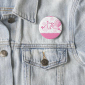 Roze Ooievaar met Baby Button (In situ)