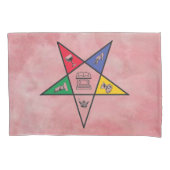 Roze oostelijke ster kussensloop (Voorkant)