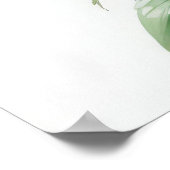 Roze oosterse lelie bloemen poster (Hoek)