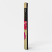 Roze oosterse vlinderkunst Case-Mate iPhone case (Achterkant/links)