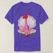 Roze op de Halfshell T-shirt (Design voorkant)