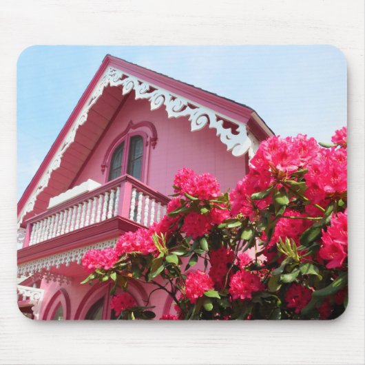 Roze op de Roze - Martha's wijngaard Muismat (Voorkant)