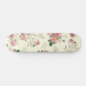 Roze op Gele  Floral Persoonlijk Skateboard (Horizontaal)