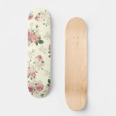 Roze op Gele  Floral Persoonlijk Skateboard (Voorkant)
