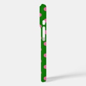 Roze op groene polka stippen patroonontwerp  Case-Mate iPhone case (Achterkant / Links)