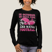 Roze op het rooster: Football's Commitment 2025 Tri-Blend Shirt (Voorkant)