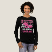 Roze op het rooster: Football's Commitment 2025 Tri-Blend Shirt (Voorkant)