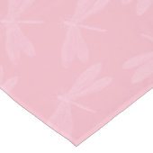 Roze op het roze Elegant Spring Dragonfly-patroon Tafelkleed (Gekanteld)