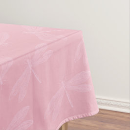 Roze op het roze Elegant Spring Dragonfly-patroon Tafelkleed
