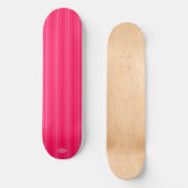Roze op het Roze Stripe HAMbWG-skateboard Persoonlijk Skateboard (Voorkant)