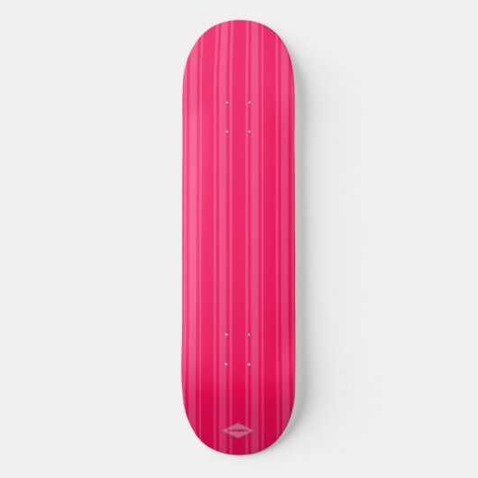 Roze op het Roze Stripe HAMbWG-skateboard Persoonlijk Skateboard (Voorkant)