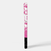 Roze, op maat gemaakte Faux Rhinestone Damask iPho Case-Mate iPhone Case (Achterkant / Links)