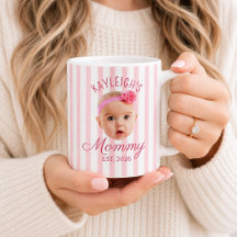Roze op maat gemaakte foto-aandenken voor mama