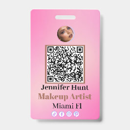 Roze op maat gemaakte gepersonaliseerde badges naa