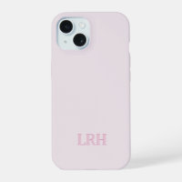 Roze op maat gemaakte monogram moderne gelaagde in