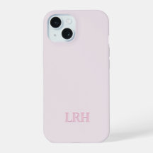 Roze op maat gemaakte monogram moderne gelaagde in