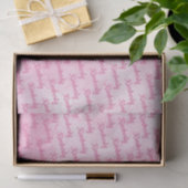 Roze op maat gemaakte naam gepersonaliseerd tissuepapier (Geschenk)