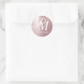 Roze op maat gemaakte stickers productlabels (Tas)