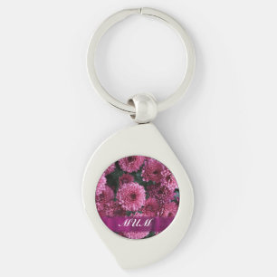 Roze, op maat gesneden moeder sleutelhanger